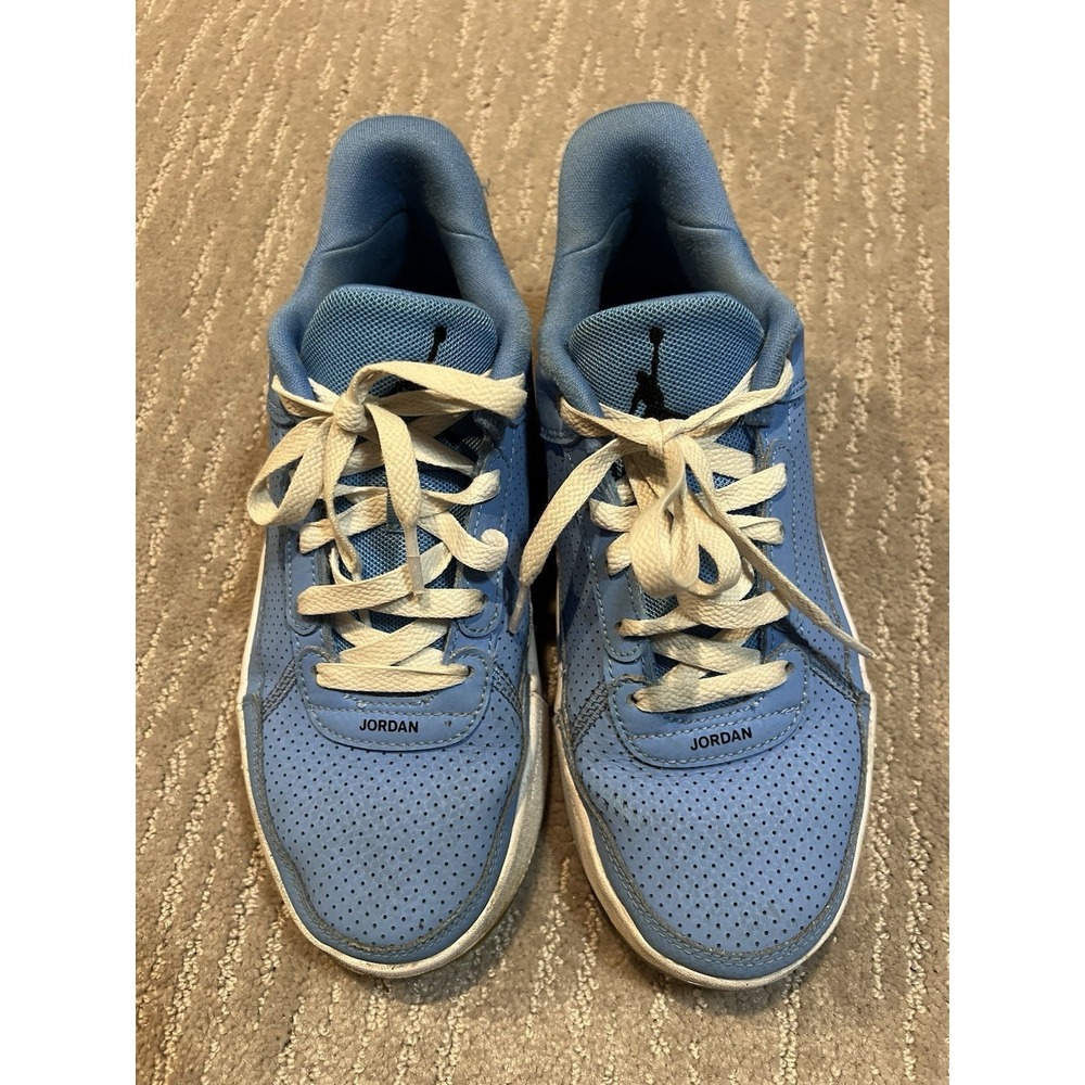Jordan 4.5y Day1 EasyOn Big Kids' shoes in a light blue